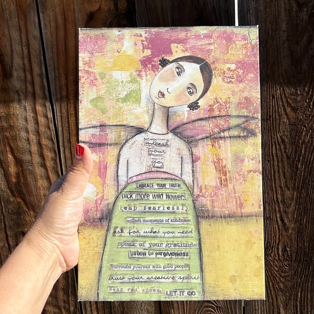 The Kelly Rae Roberts collection. Unleash your joy wall art.